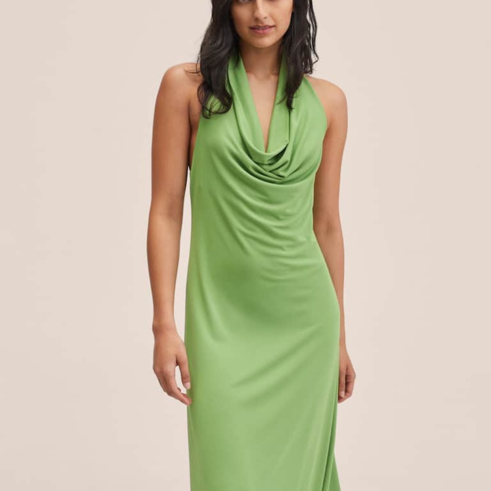 Mango Halter Neck Dress